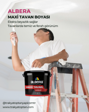 albera maxi tavan trakya toptan ALBERA MAXİ TAVAN İç Cephe Tavan Boyası 17,5 Kg