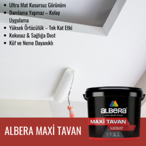 ALBERA MAXİ TAVAN İç Cephe Tavan Boyası 17,5 Kg