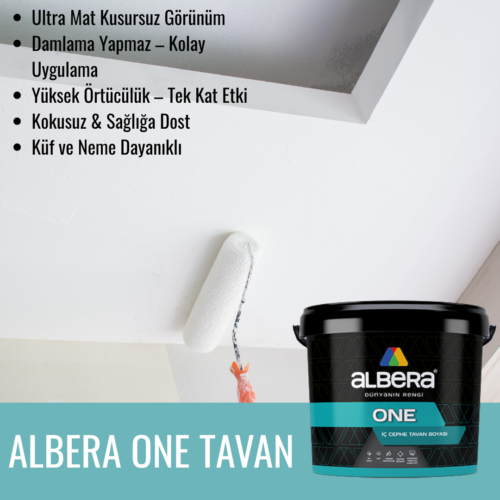 ALBERA ONE İç Cephe Tavan Boyası 17.5 Kg
