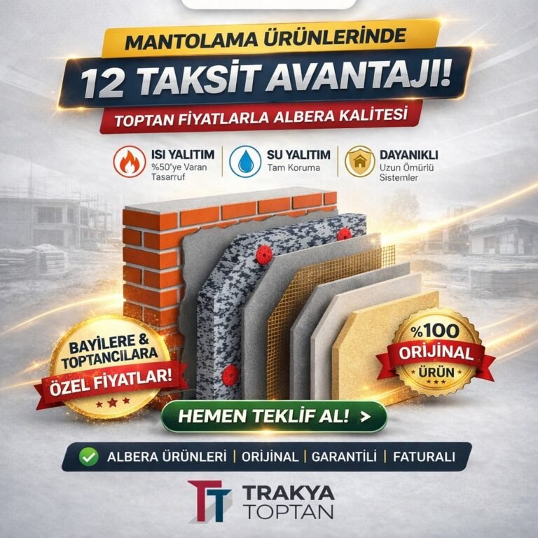 Tekirdağ, Kırklareli ve Edirne Mantolama Fiyatları 2026 | m² Hesaplama ve Teklif Rehberi