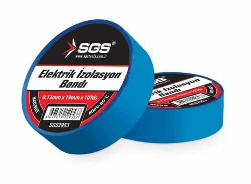 Elektrik İzolasyon Bandı Mavi 19Mm*10Yrd