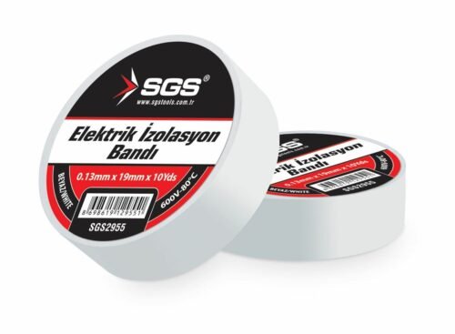 Elektrik İzolasyon Bandı Beyaz 19Mm*10Yrd