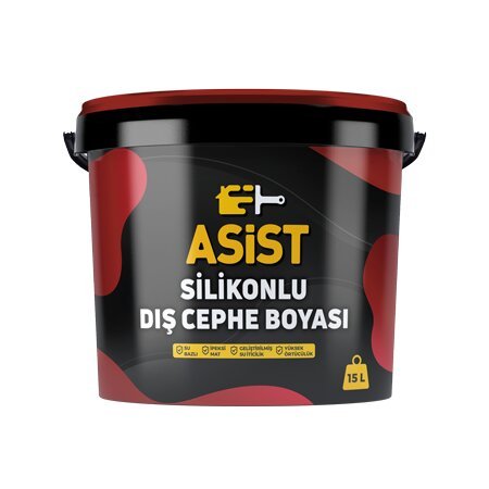 Asist Silikonlu Dış Cephe Boyası Baz 4 15 Lt