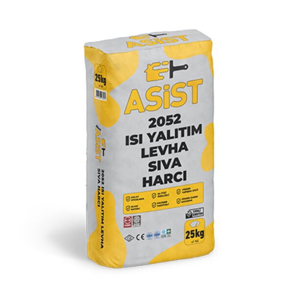 Asist 2052 Isı Yalıtım Levha Sıva Harcı 25 Kg