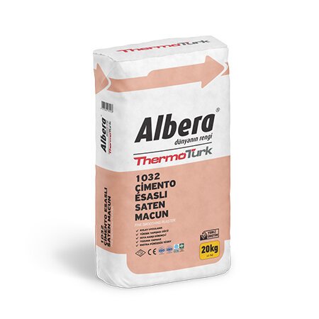 Thermoturk 1032 Çimento Esaslı Saten Macun Beyaz 20 Kg