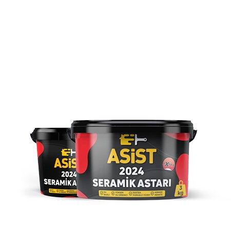 Asist Extra 2024 Seramik Üstü Seramik Astarı Kırmızı 3 Kg