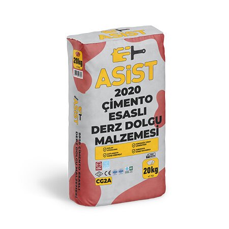 Asist 2020 Çimento Esaslı Derz Dolgu Malzemesi Beyaz Cg2A 20 Kg