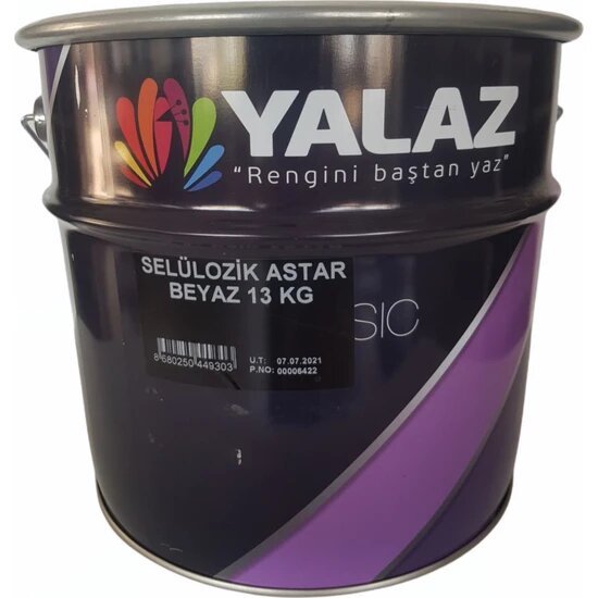 Yalaz Selülozik Astar Beyaz 13 Kg