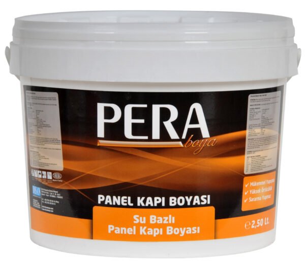 Pera Su Bazlı Panel Kapı Boyası Beyaz 0,75 Lt