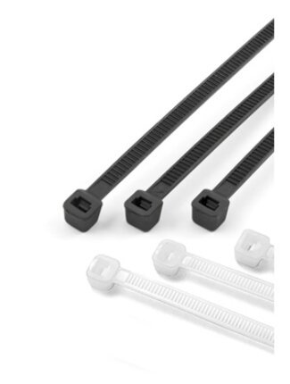 Cırt Kelepçe Plastik Kablo Bağı 8x380 - Siyah (100 Ad.)