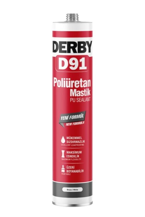 Derby D91 PU Mastik Plastik Kartuş Siyah - 280ml