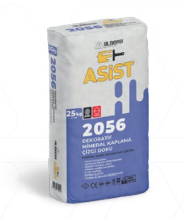 Asist Extra 2056 Dekoratif Mineral Kaplama Çizgi Doku 25 Kg