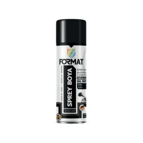 Format 400 Ml. Akrilik Siyah Ral 9005 Sprey Boya