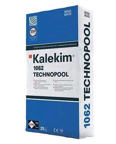 Technopool - Su Yalıtımı Sağlayan Yapıştırma Harcı (Gri) C2TE S2 1062 25 kg