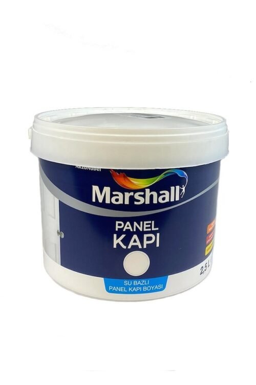 150620266a2f719d6ec1f.jpeg Marshall Su Bazlı Panel Kapı Boyası Beyaz 0,75 L